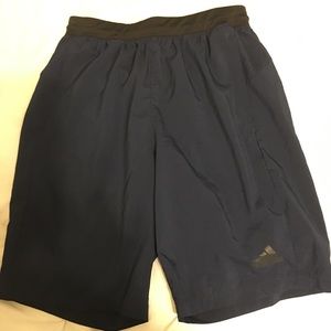 navy adidas shorts